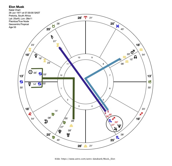 Elon Musks horoskop
